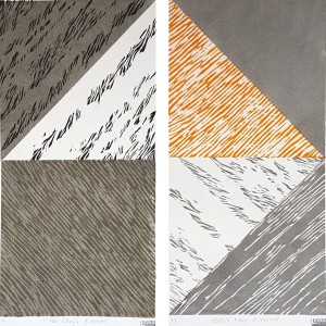 Orange Grau Schwarz